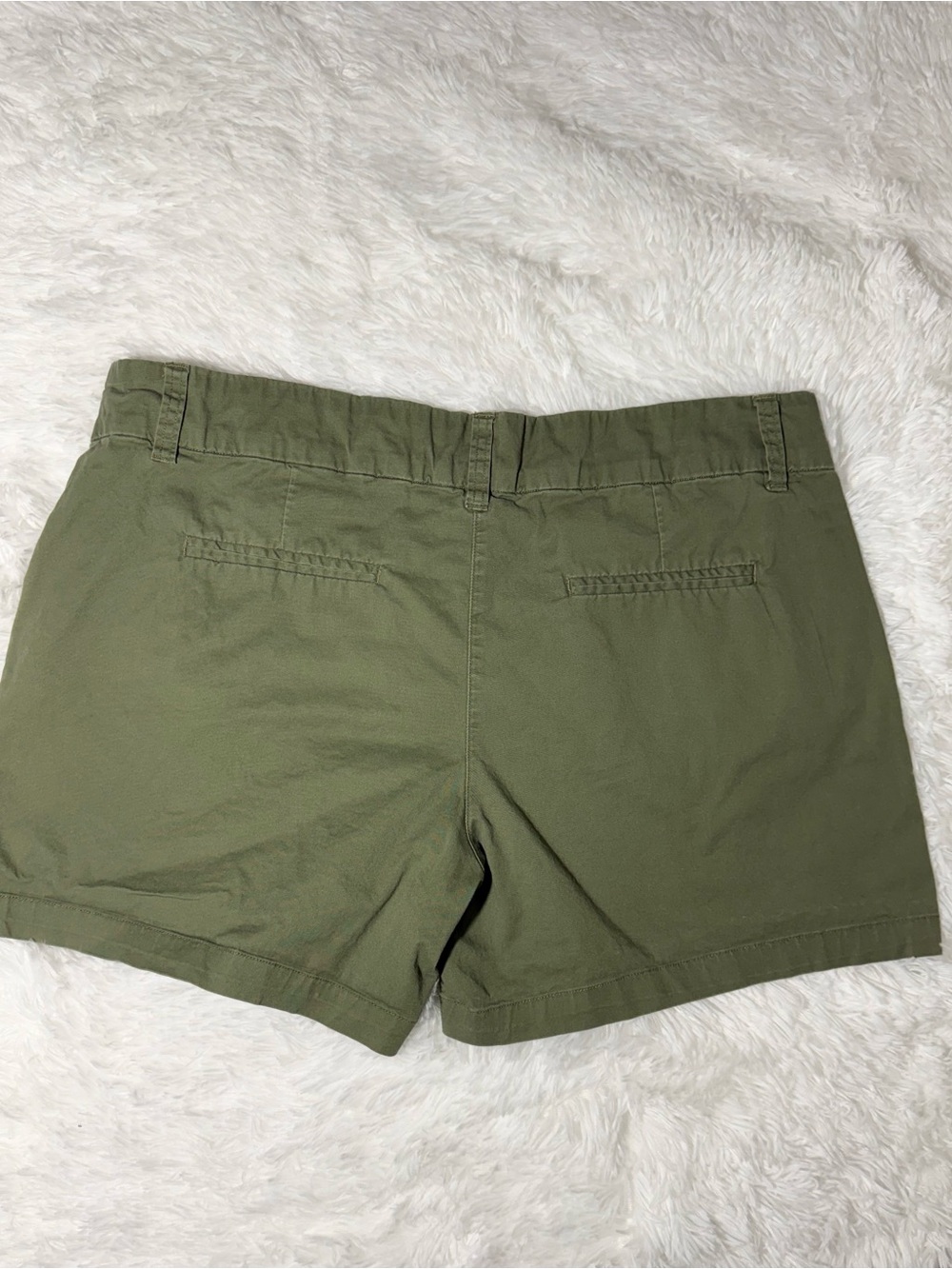 Per Se Olive Green Chino Shorts - Picture 3 of 5